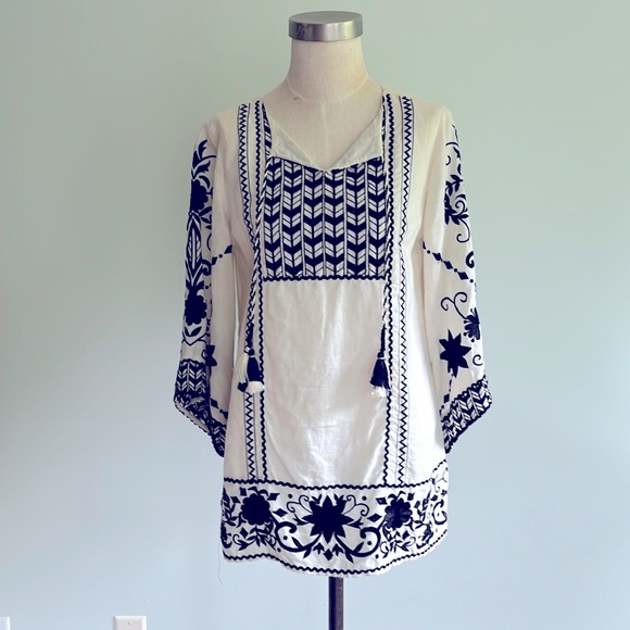 Chico's Tops - Chico’s Vintage Embroidered Tunic